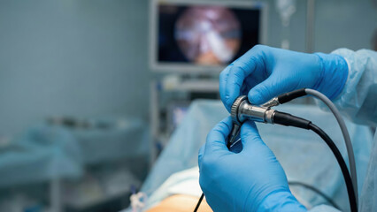 Surgery technology robotic telesurgery precision hand control sterile tool operating room with advanced monitor guidance during delicate procedure