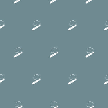 Vaping seamless pattern isolated on color background