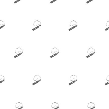 Vaping seamless pattern isolated on white background