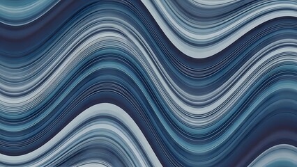 Blue Wave Pattern Background with Gradient Shades and Textured Lines