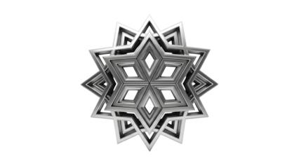 Intricate geometric star