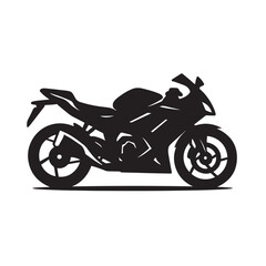Fototapeta premium Sport motorcycle silhouette vector illustration a powerful racing bike graphic element for logos and