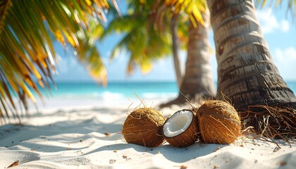 coconut on the beach