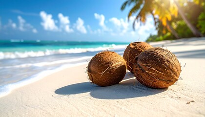 coconut on the beach