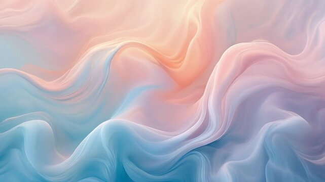 Soft fluid texture blending various pastel colors creates a dreamy, ethereal, 