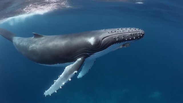 Humpback Whale in Machalilla national park, Ecuador