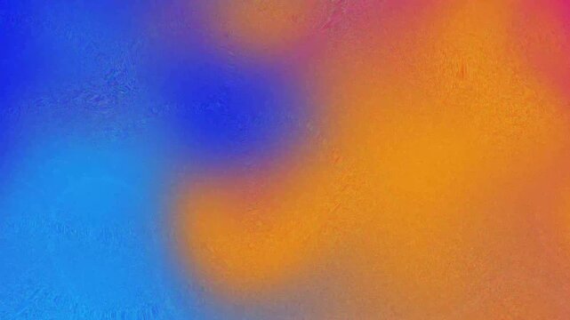 Abstract colorful gradient background 4k video with noisy texture. Slow fluid blending animation. Retro and lo-fi artistic aesthetic.