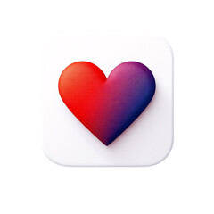 Heart Icon: Modern design for AI-powered dating apps and hyper-personalized matchmaking