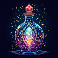 Enchanted Crystal Perfume Bottle: A Vibrant Fusion of Artisanal Craft and Spiritual Wellness