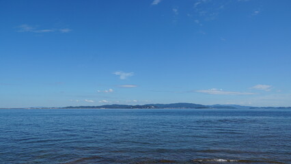 Obraz premium Tranquil Coastal Views of Saku Island, Aichi, Japan