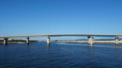 Obraz premium Tranquil Coastal Views of Saku Island, Aichi, Japan