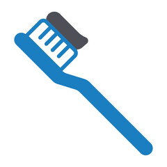 Tooth Brush Vector Icon which can easily modify or edit