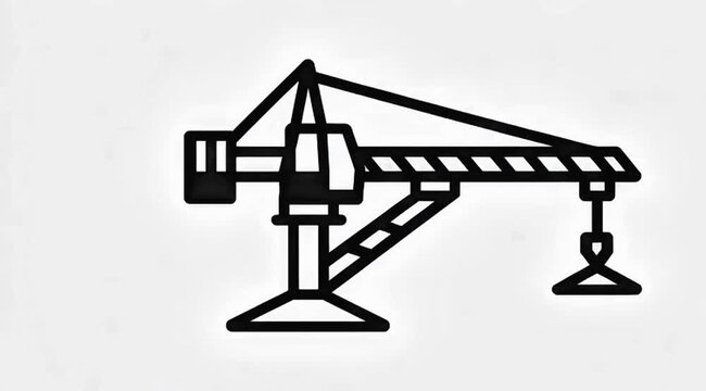 crane hook vector illustration