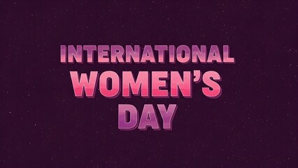 International women's day celebration graphic