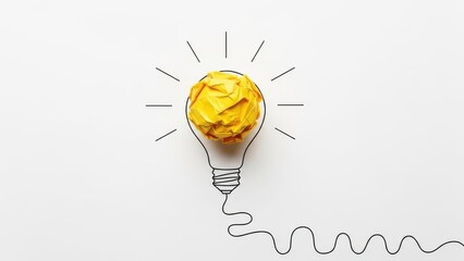 Illuminated idea light bulb