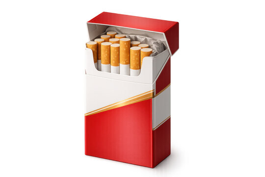 red and white cigarette box Cigarette Box