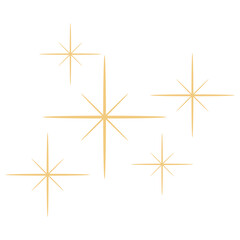 Golden Sparkle Stars