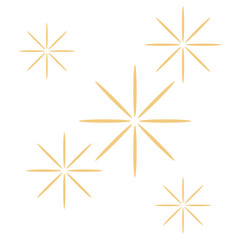 Golden Sparkle Stars