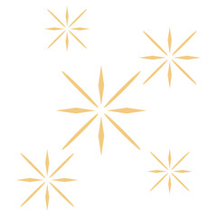 Golden Sparkle Stars