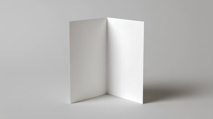 Elegant folded card layout for corporate stationery mockup