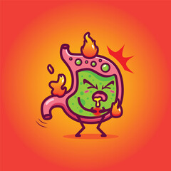 GERD's stomach feels like it's on fire