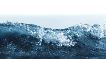 Fototapeta premium A powerful ocean wave crashing brilliantly against the shoreline, showcasing nature's raw beauty and energy.