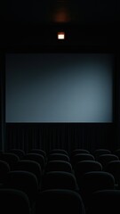 Fototapeta premium Dark empty cinema screen wallpaper for mobile