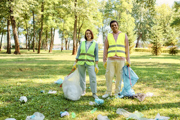 Volunteers unite for park cleanup to promote eco friendly community awareness