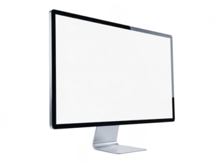 Modern computer monitor isolated on transparent background