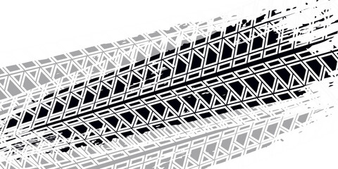 Tire tread marks, drift, motorsport, motocross, rally, tread mark with skid, grinding, splash effect. Graphic set of tire treads, wheel texture, car racing. Vector collection, wheel treads on asphalt © aam