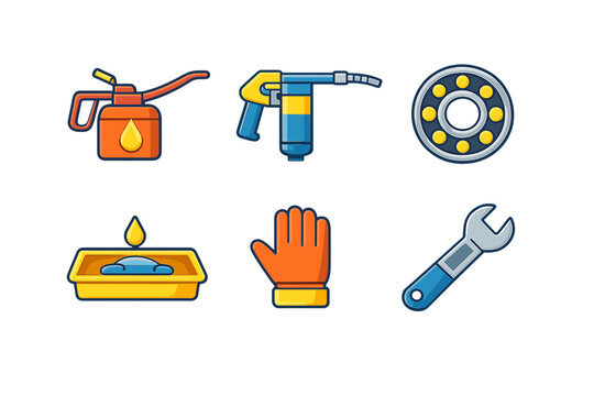 Mechanic Tools and Supplies Icons