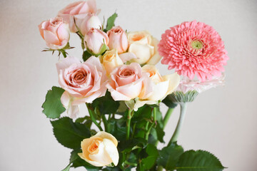 ピンク系の花束