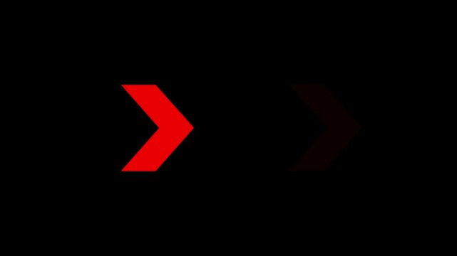 Right-directional arrow loop animation. Animated arrows for the overlay video layer. arrow icon concept animation.
