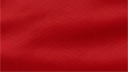 Fototapeta premium A close-up view of a red leather texture surface showcasing its intricate details and patterns in a studio setting
