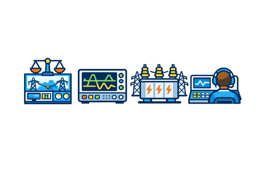 Electrical Engineering and Control Systems Icons