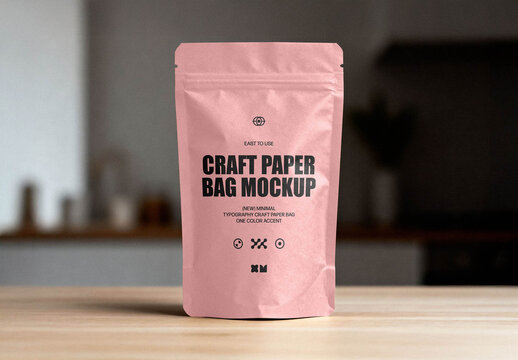 Craft Paper Bag Mockup