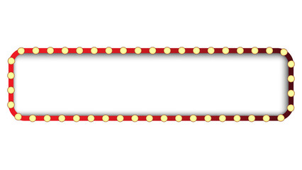 Obraz premium Vintage sign red marquee banner board