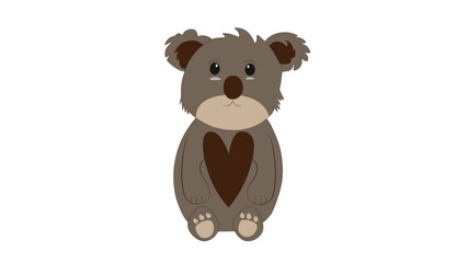 Fototapeta premium Cute koala character illustration for children