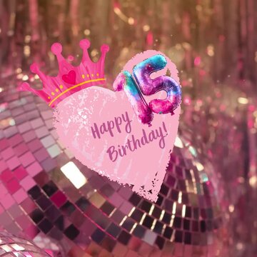 happy 15 birthday! festive, glossy, vibrant 15th birthday greetings in party style