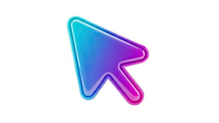 Glossy gradient cursor icon