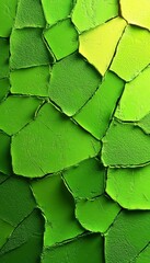 Lush Botanical Green Surfaces with Vibrant Shades of Green, Colorful Foliage, and Organic Textures