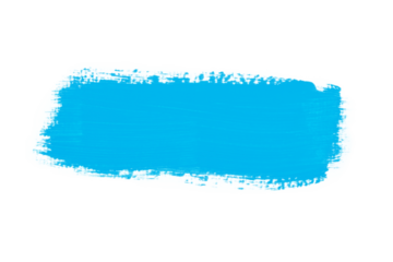 Blue Acrylic Brush Stroke Isolated on White and Png Transparent Background