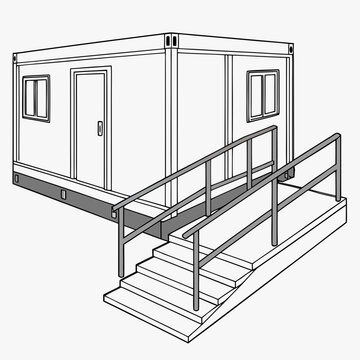Portable Modular Construction Technology with Installation Guides for Accurate On-Site Assembly