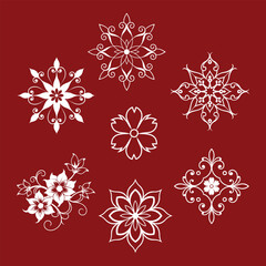 Beautiful floral design vector art