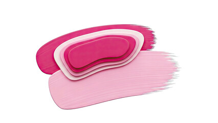 Layered Pink Brush Strokes