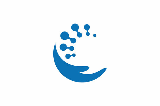 Letter C Hand Spine Logo 