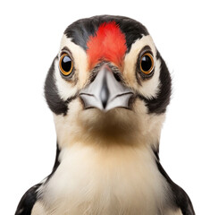 Obraz premium PNG Great Spotted Woodpecker animal bird beak.