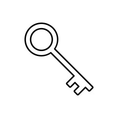 Keys Vector Icon Illustration On Isolated Background.