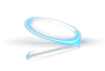 Magic Electric Circle Neon Beam Glow Technology PNG