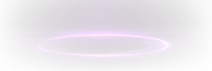 Futuristic Neon Energy Ring Portal with Blue and Purple Glow PNG Overlay